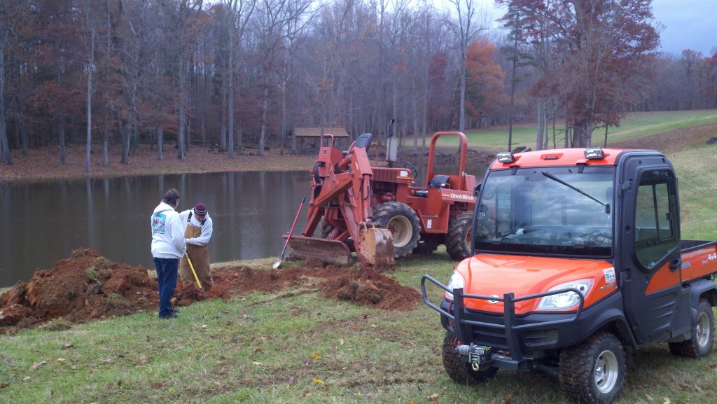 Digging water lines -2011